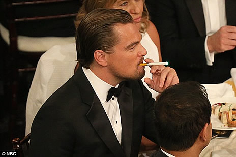 Leonardo DiCaprio Vaping